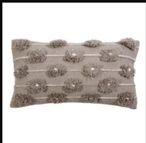 Pom Pom at Home Lola Hand woven New $126.00 Linen Pillow 12" x 22" w/ Insert